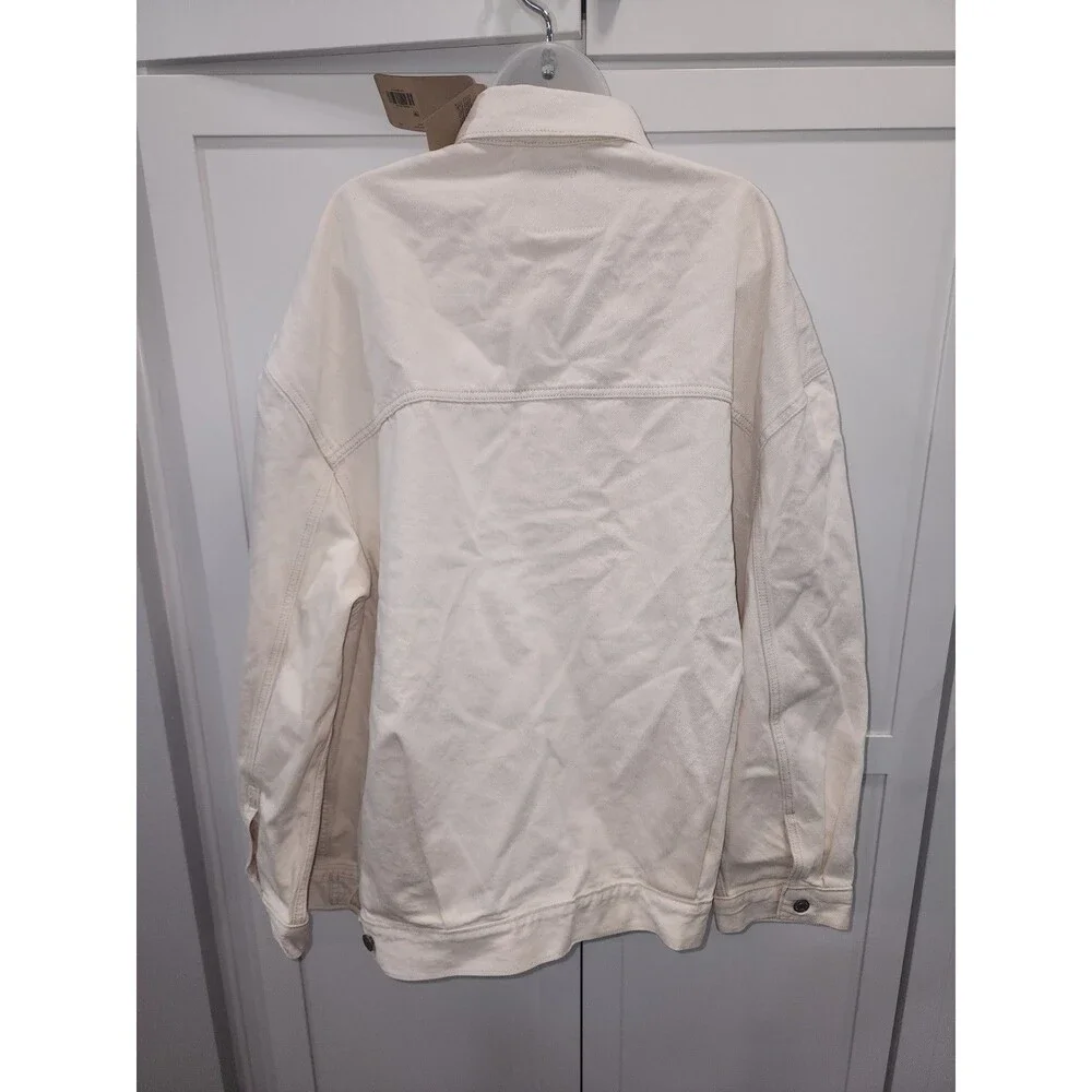 NEW Levis Jacket 3XL White Cream Baggy Trucker Type 3 III Denim Classic Coat - Picture 3 of 7